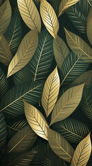 Abstract Image, Plant Leaves, Wallpaper, Background, Cell Phone and Smartphone Case, Computer Screen, Cell Phone and Smartphone Screen, 9:16 Format- PNG