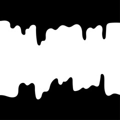 Vector abstract background with flowing drops and smudges of liquid. Hand drawn illustration.