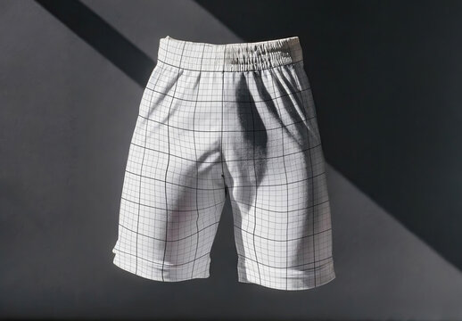 Bermuda Shorts floating mockup 04 Generative Ai