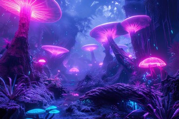 Beyond Earth: Surreal Alien Worlds in Technicolor
