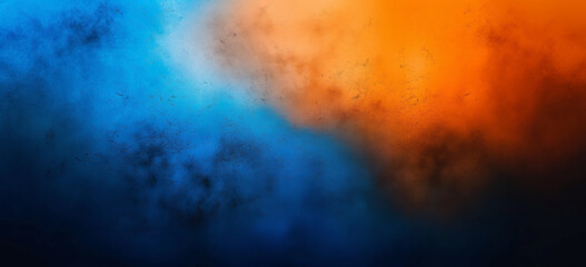 Orange gradient texture background, Blended gradient backdrop, vibrant orange merging into deep blue