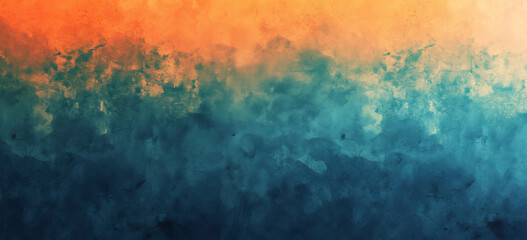 Digital art background, gradient with orange to blue transition, textured finish, wallpaper