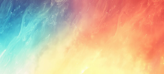 Yellow, orange, blue, green gradient abstract colorful background