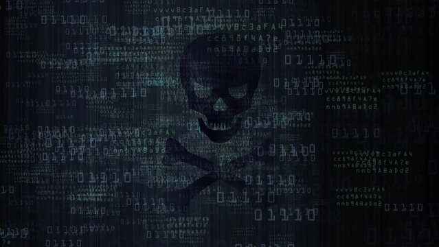 Computer hacking malware attack threat on computer system concept