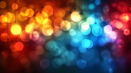 Fototapeta premium abstract bokeh background, yellow, red, blue