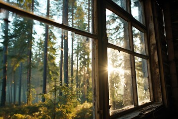 window in the forest