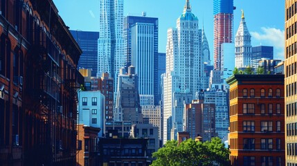 Manhattan City Scenery Business Background