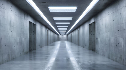 Lengthy Hallway With Distant Light