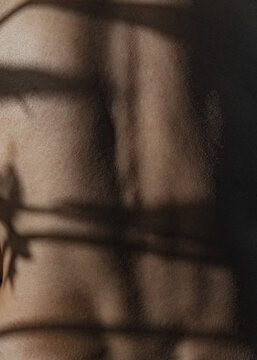 Lean Muscular Back Abstract Light Form Texture