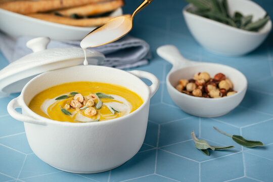 Parsnip and Hazelnut Creme Soup