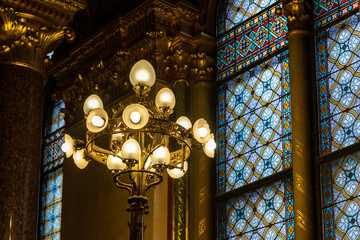 interior of a neoclassic building