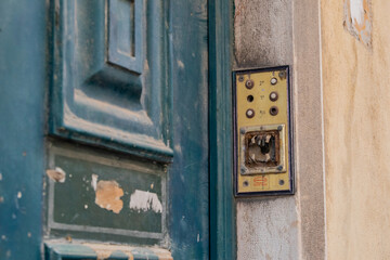 Old intercom on the wall