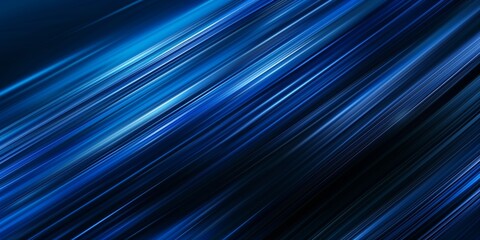 Fototapeta premium Blue abstract background with speed lines and a dark blue gradient.