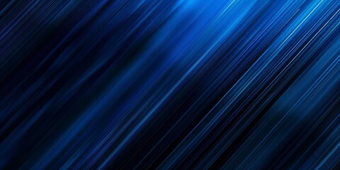 Obraz premium Blue abstract background with speed lines and a dark blue gradient.