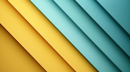 Fototapeta premium modern abstract background with geometric pattern of intersecting diagonal lines in vibrant shades of blue and yellow. modern contemporary stripes backdrop