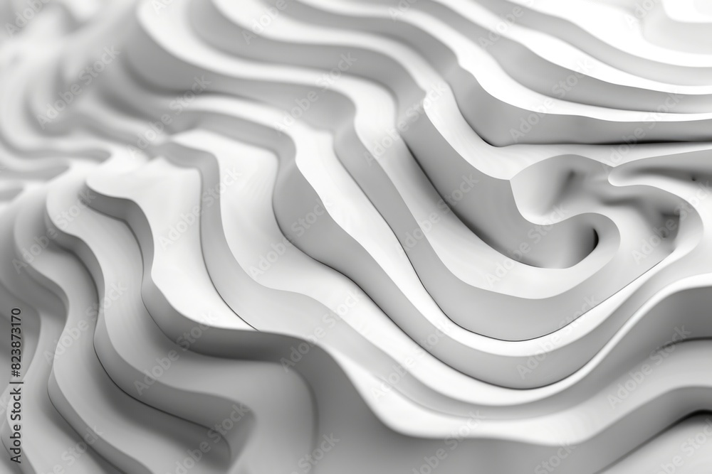 Poster detailed view of a textured wavy surface, suitable for backgrounds or abstract designs