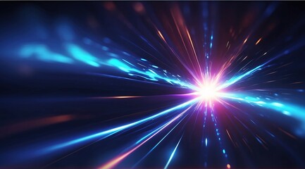 Obraz premium Lightning blue abstract background