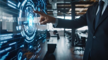 Closeup of a businessman
