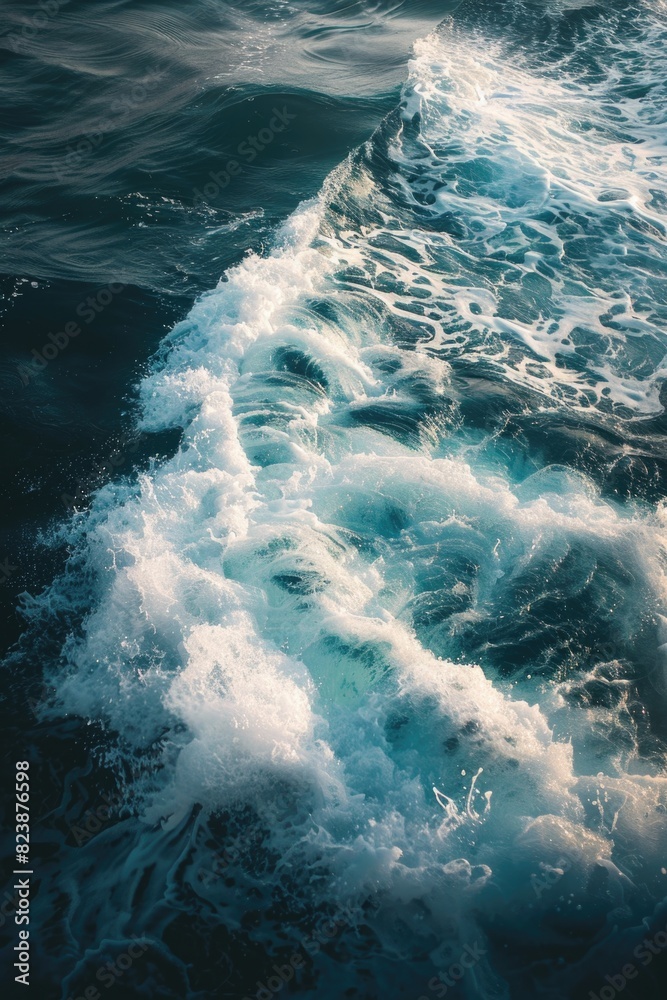 Poster a body of water with gentle waves. suitable for various design projects