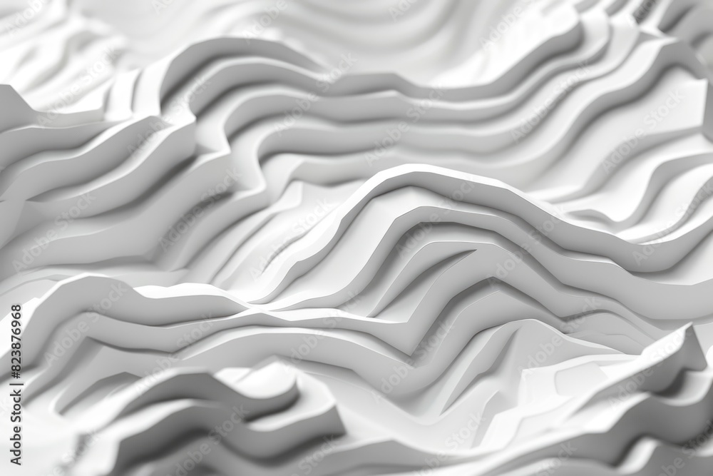 Aufkleber Close-up view of a 3D printed surface, suitable for tech and innovation concepts