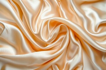 Obraz premium Abstract background with smooth waves of elegant satin silk fabric. 