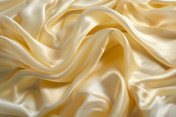 Abstract background with smooth waves of elegant satin silk fabric. 