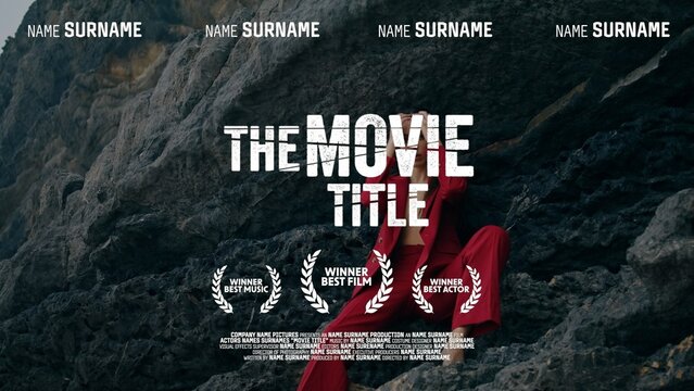 Movie Intro Title Screen Clean Modern Film