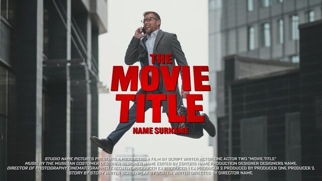 Movie Intro Title Screen Funny Adventure Film