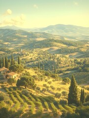 Obraz premium landscapes of Tuscany