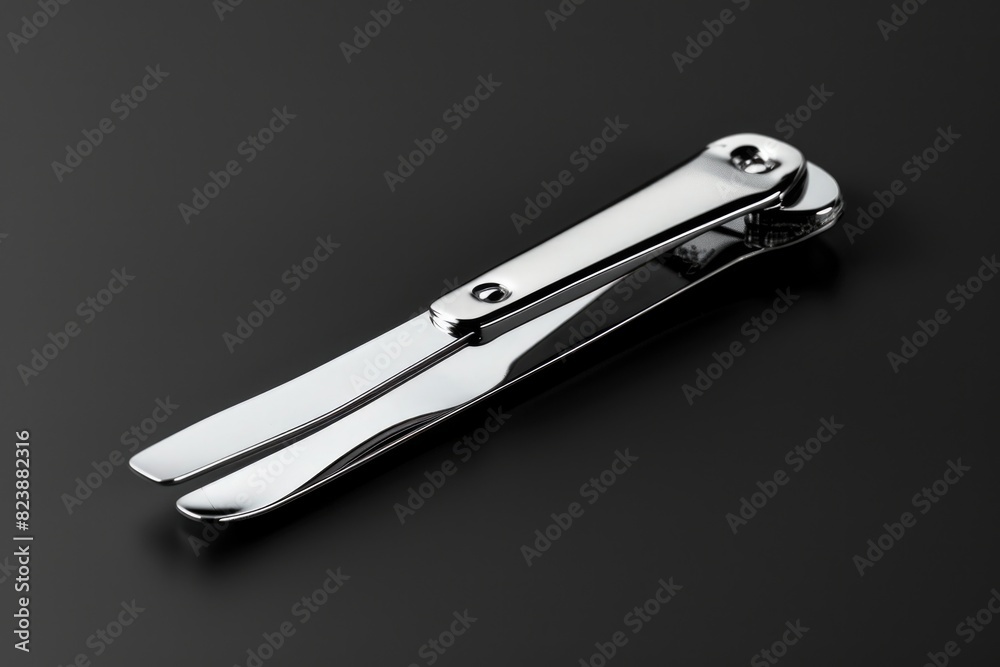 Aufkleber scissors placed on a black background, suitable for various projects