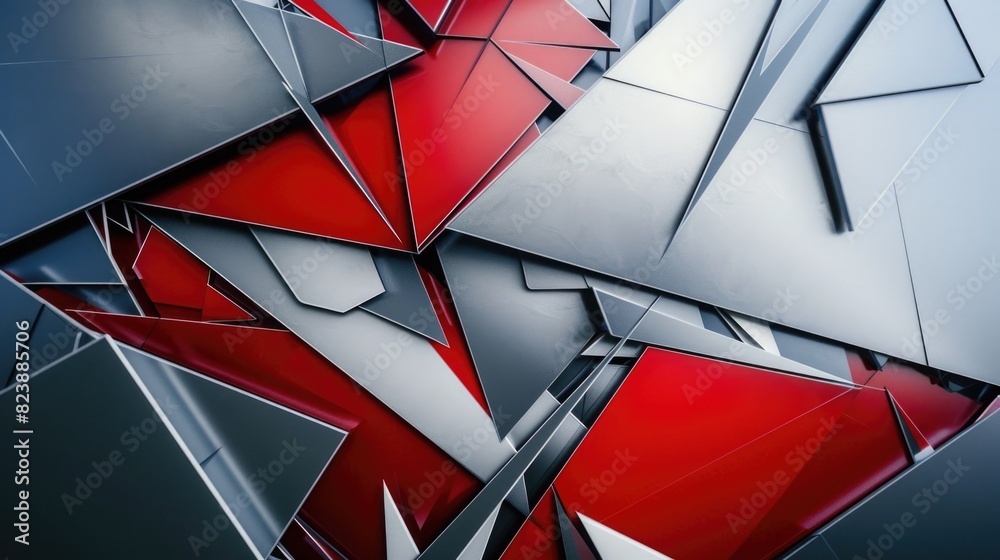 Poster detailed view of a red and black building, suitable for architectural concepts