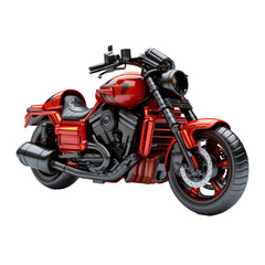 A motorcycle isolated on transparent background, png, cut out