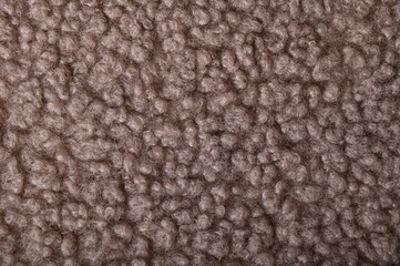 Textured synthetical fur