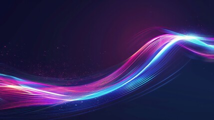 curve abstract blue pink, purple line light effect