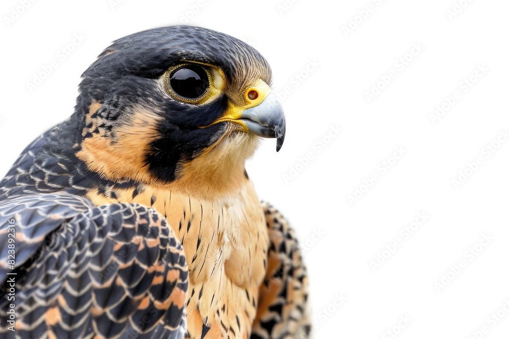 Poster detailed close up of a bird of prey. ideal for wildlife and nature concepts