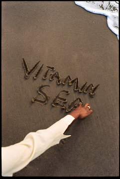 Vitamin C Concept made with Sea instead