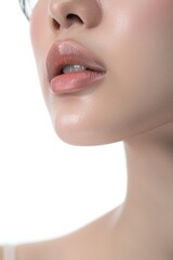 Obraz premium Close up of a woman wearing glasses. Perfect for business or education concepts