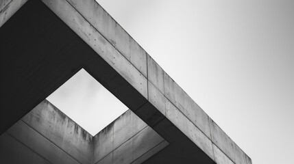 A black and white photo of a building, suitable for architectural projects
