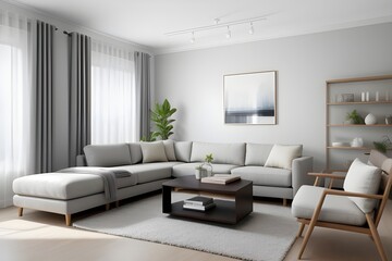 Modern Light-Filled Living Room with Neutral Tones