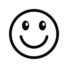 smiley face emoji line icon vector design illustration 