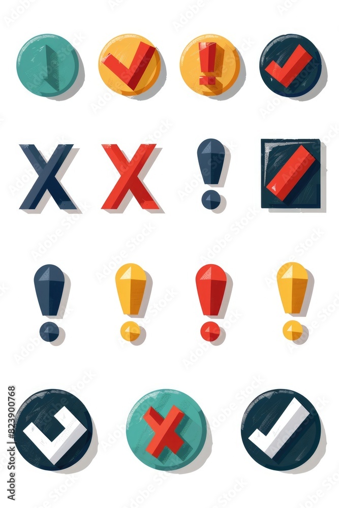 Aufkleber Various buttons with different shapes for design projects. Great for web design and graphic design purposes
