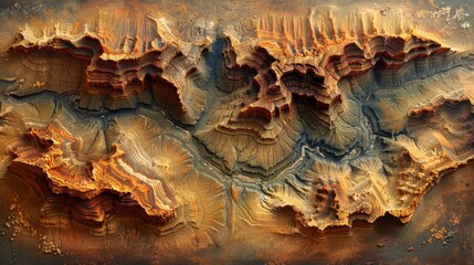 Obraz premium canyon view from above