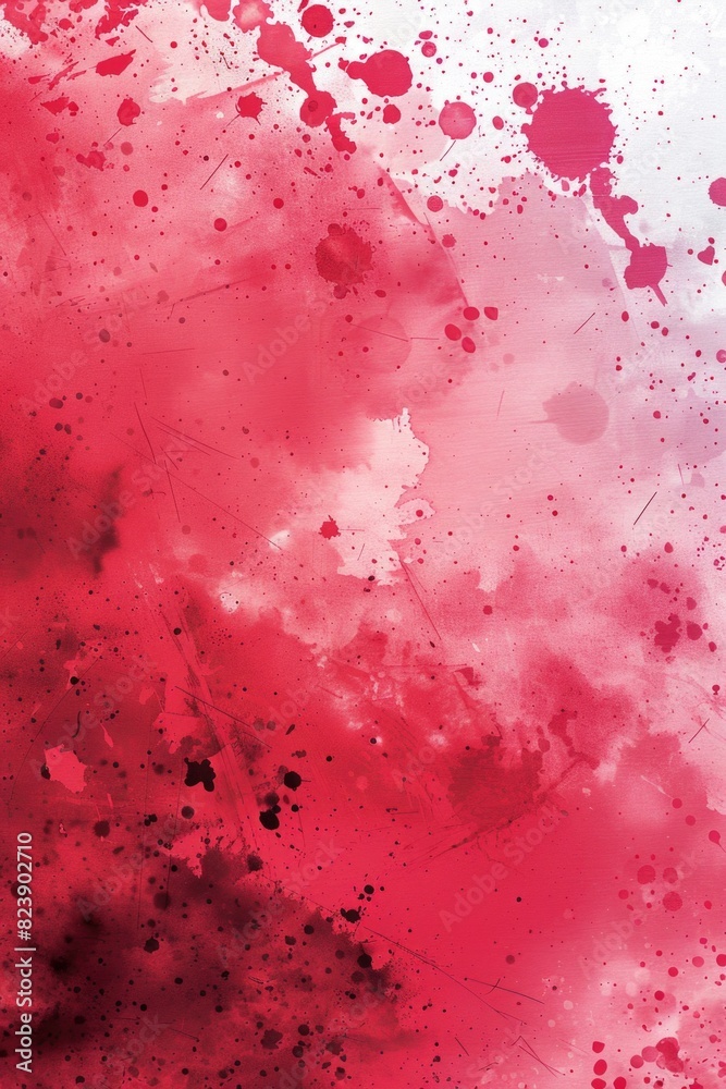 Canvas Prints a vibrant background with red and white paint splatters. ideal for artistic projects