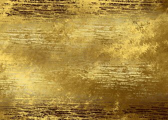 Golden Abstract  decorative paper texture  background  for  artwork  - Illustration
