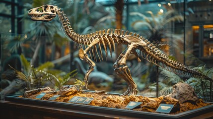 Massive Dinosaur Skeleton at Museum