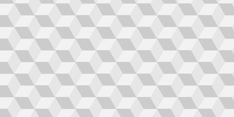Minimal cubes geometric tile and mosaic wall grid backdrop hexagon technology wallpaper background. White and gray block cube structure backdrop grid triangle texture vintage design.