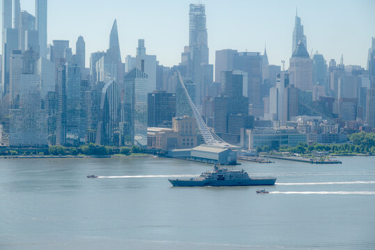 New York Fleet Week 2024, USS Marinette (LCS-25) In Hudson Harbor