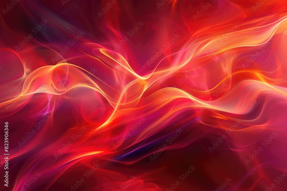 Poster a vibrant red and orange abstract background, suitable for various design projects