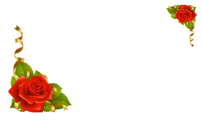 Red flower illustration, Flower frame Rose, red frame decorated with flowers, border, frame, flower Arranging png