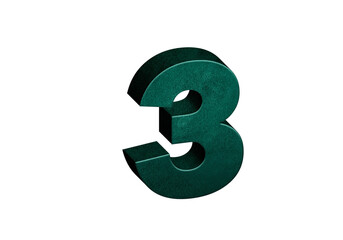 3D Green Numbers 0-9 with Percentage Symbols &ndash; Financial Icons